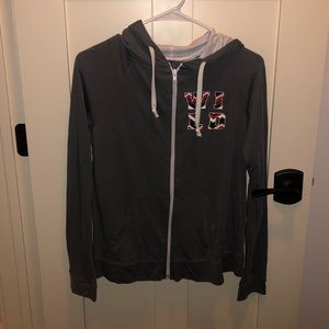 Gray Minnesota Wild zip up